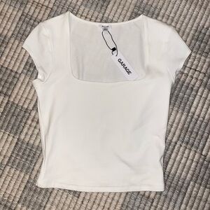 Garage Women's White Short Sleeve Top